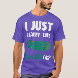 Zucchini Vegetable Noodles or Pasta Vegetarian Lov T-Shirt