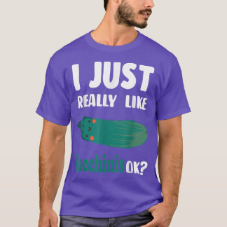 Zucchini Vegetable Noodles or Pasta Vegetarian Lov T-Shirt