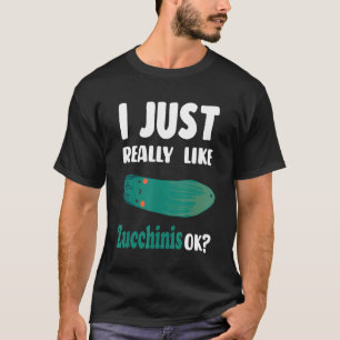 Zucchini Vegetable Noodles Or Pasta Vegetarian T-Shirt