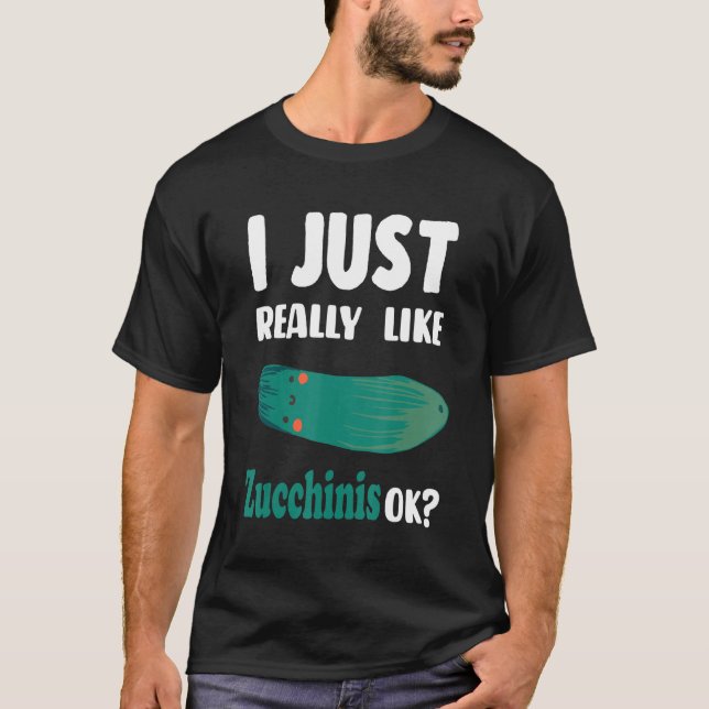 Zucchini Vegetable Noodles Or Pasta Vegetarian T-Shirt (Front)