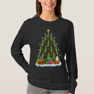 Zucchini Xmas Tree Lighting Santa Zucchini Christm T-Shirt