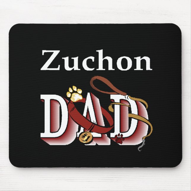 Zuchon Dad Gifts Mouse Pad (Front)