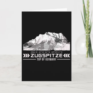 Zugspitze Alps Wetterstein Mountains Hiking Climbi Card