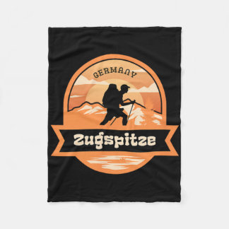 Zugspitze Climbing Germany Alps Mountains Tyrol Hi Fleece Blanket