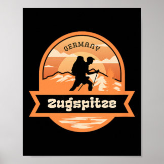 Zugspitze Climbing Germany Alps Mountains Tyrol Hi Poster
