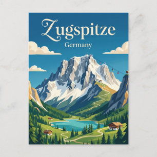 Zugspitze Germany Postcard