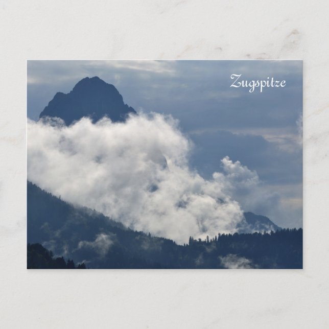 Zugspitze mountain postcard (Front)