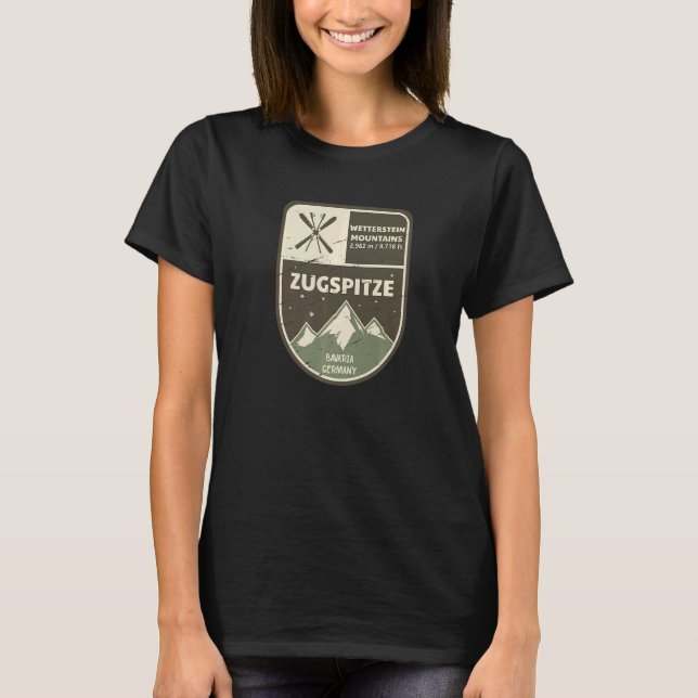Zugspitze Wetterstein Mountains Bavaria Germany T-Shirt (Front)