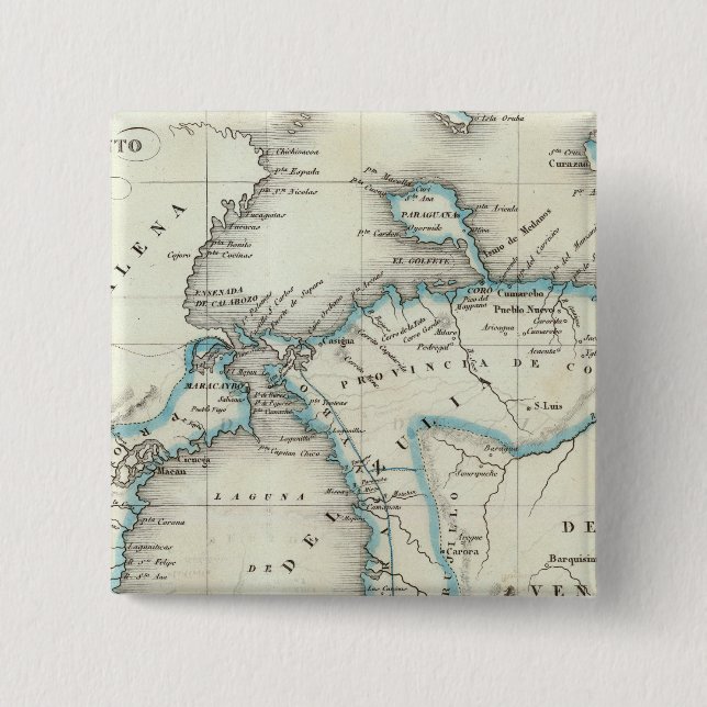 Zulia 2 Inch Square Button (Front)