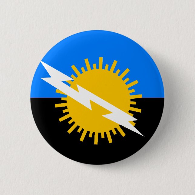 Zulia, Venezuela flag 2 Inch Round Button (Front)