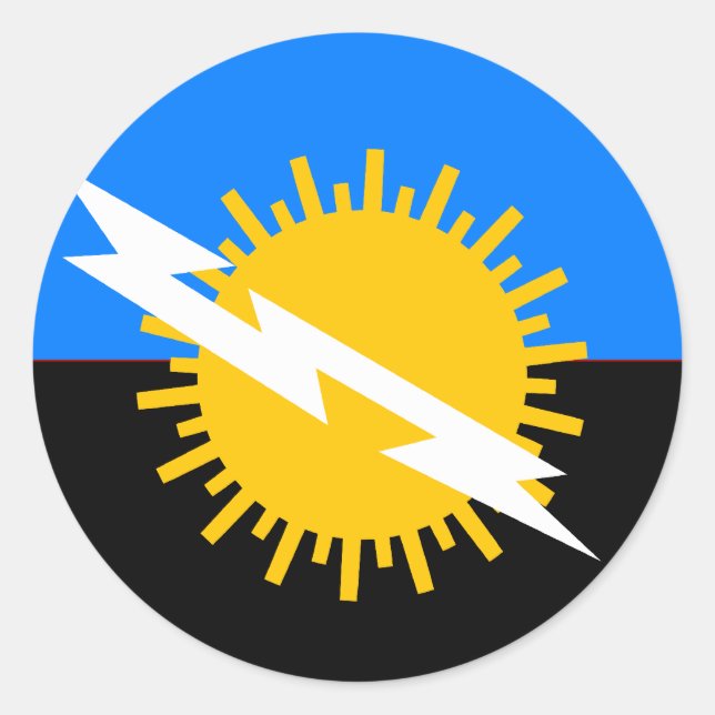 Zulia, Venezuela flag Classic Round Sticker (Front)