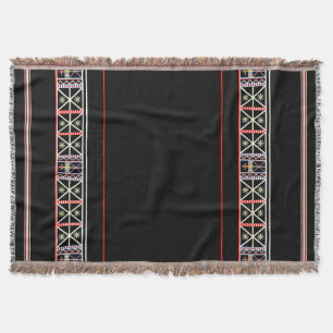 Zulu Queen's Embrace  Throw Blanket