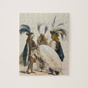 Zulu Soldiers of King Panda's Army, plate 20 from Jigsaw Puzzle