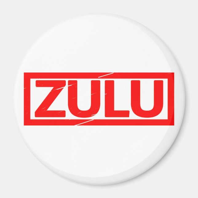 Zulu Stamp Magnet (Front)