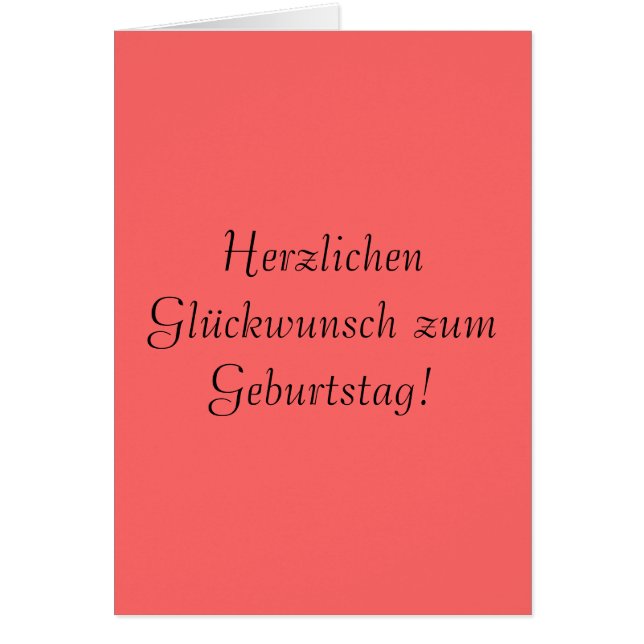 Zum Geburtstag de Herzlichen Glückwunsch ! (Devant)