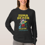 ZUMA BEACH CALIFORNIA Santa Christmas Surfing T-Shirt<br><div class="desc">ZUMA BEACH CALIFORNIA Santa Christmas Surfing</div>