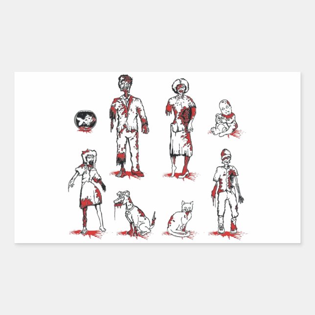 Zumbi family sticker (Front)