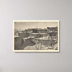 Zuni court canvas print