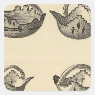 Zuni grails square sticker