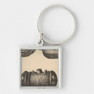 Zuni pottery keychain