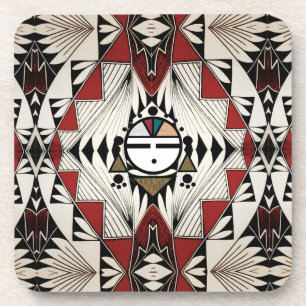 Zuni Sunface Pottery Design Coaster