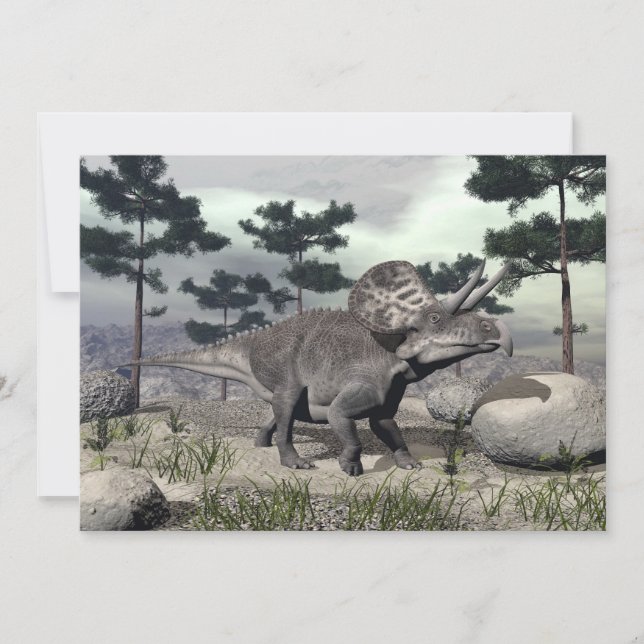 Zuniceratops dinosaur - 3D render (Front)