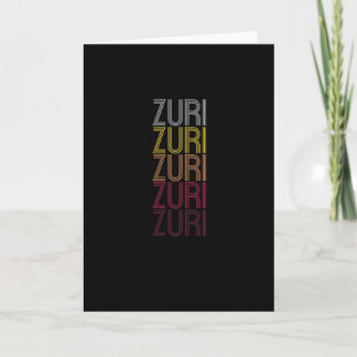 Zuri Personalized First Name Surname  Card