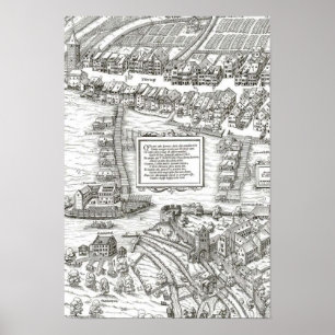 Zürich - 1576 Josua Murer, 1576 Poster