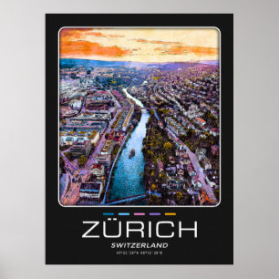 Zurich City Poster