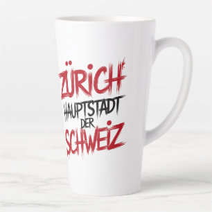Zürich, Hauptstadt der Schweiz Latte Mug