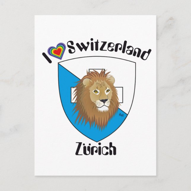 Zürich Schweiz Postkarte Postcard (Front)