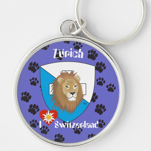 Zürich Schweiz Switzerland Schlüsselanhänger Keychain (Front)