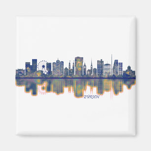 Zurich Skyline Magnet