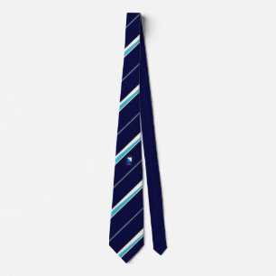 Zurich stripes flag tie