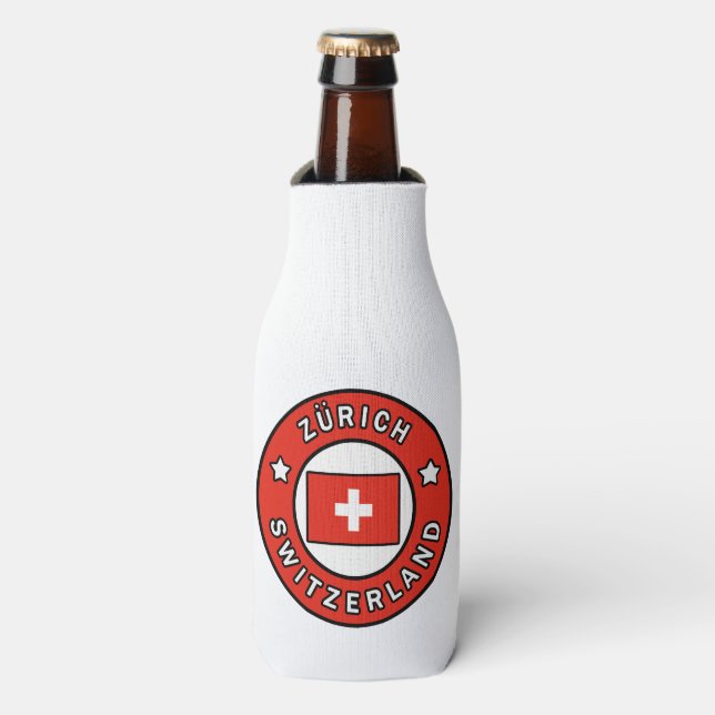 Zürich Switzerland Bottle Cooler (Bottle Front)