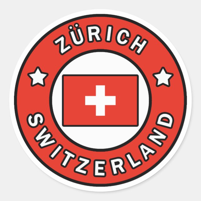 Zürich Switzerland Classic Round Sticker (Front)