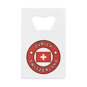 Zürich Switzerland Credit Card Bottle Opener