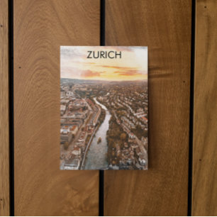Zurich, Switzerland Europe City View Postcard