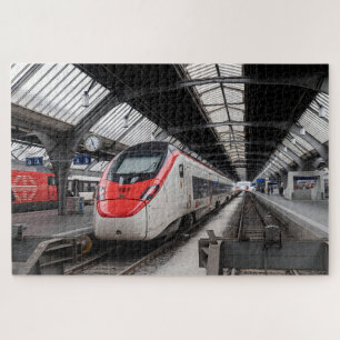 Zürich Switzerland Hauptbahnhof. Station. HST Jigsaw Puzzle