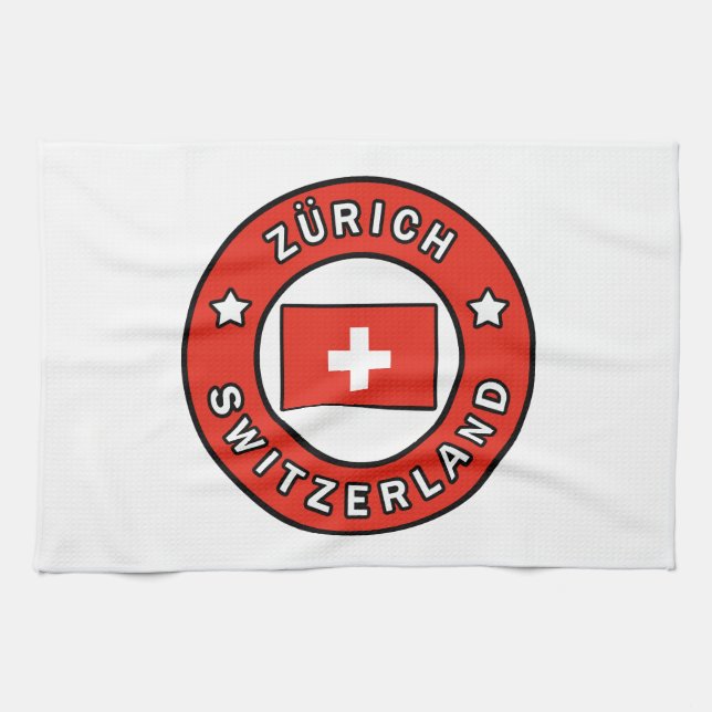 Zürich Switzerland Kitchen Towel (Horizontal)