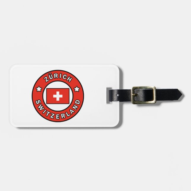 Zürich Switzerland Luggage Tag (Front Horizontal)