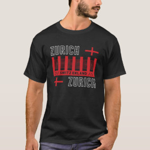 Zurich Switzerland Modern Typography Travel Design T-Shirt