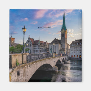 Zurich, Switzerland scenic photo, Magnet