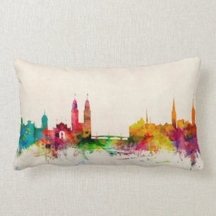 Zurich Switzerland Skyline Lumbar Pillow