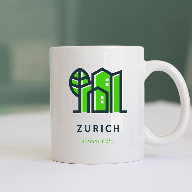 Zurich Switzerland Sustainable Green City Coffee Mug (Creator Uploaded)