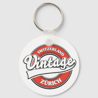 Zürich Switzerland vintage style logo Keychain