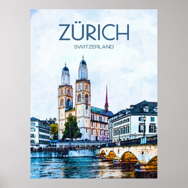 Zurich Travel Poster (Front)