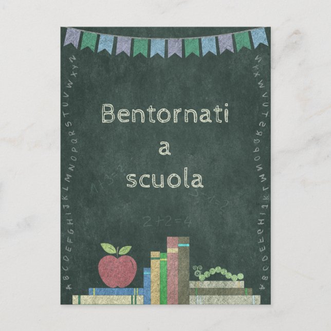 Zurück zur Schule | Bentornati a scuola Postcard (Front)