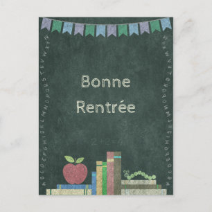 Zurück zur Schule   Bonne Rentrée Postcard