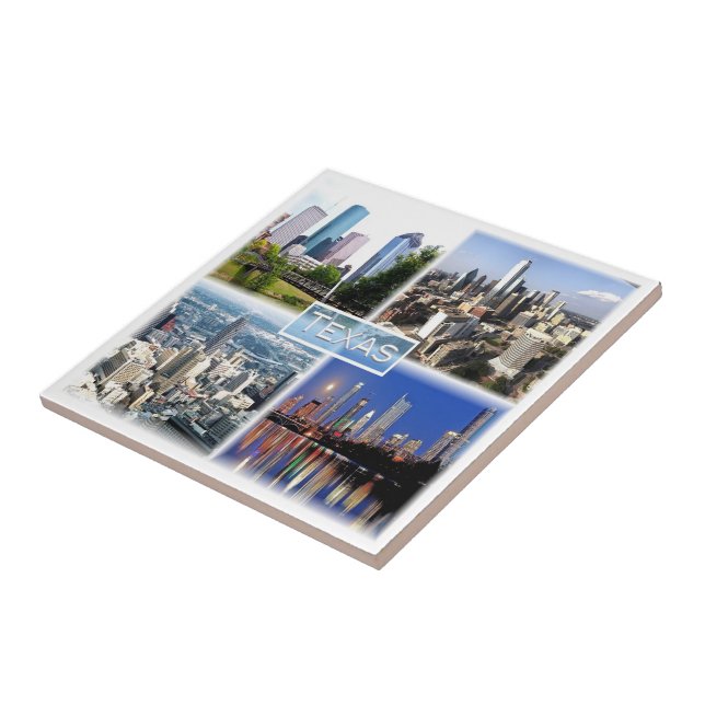 zUS011 TEXAS, Mosaic, Dallas, Houston, Tile (Side)